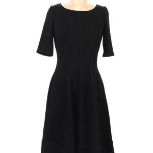 Signature by‎ Robbie Bee Little Black Textured Knit Dress Women's Size Medium
